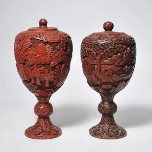 Chinese cinnebar or lacquerware highly coveted