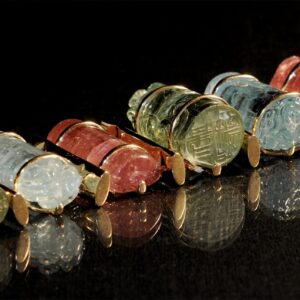 Seaman Schepps bracelet with carved Chinese tourmalines, $35,000