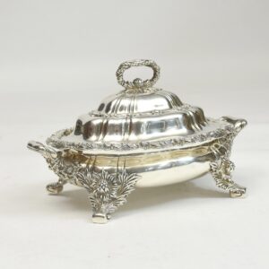 Tiffany & Co. sterling silver Chrysanthemum pattern serving dish
