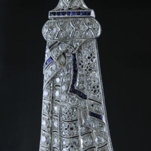 Cartier platinum diamond pendant, $15,000