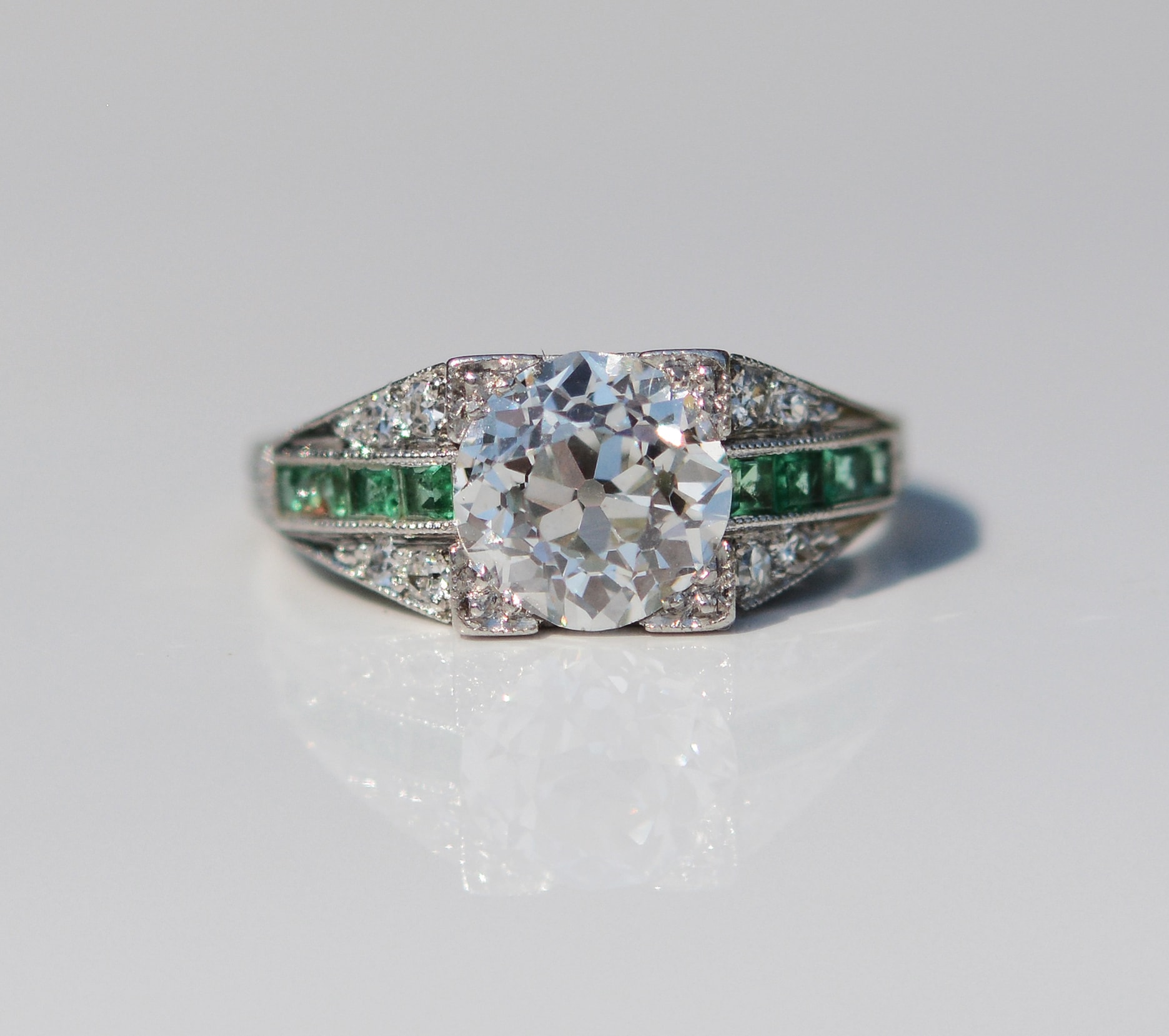 Edwardian 3 ct Tiffany and Co. diamond ring $42,000