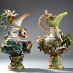 Meissen ewers after Kandler the elements