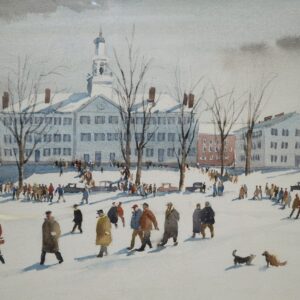 Paul Sample watercolor, Dartmouth, $25,000