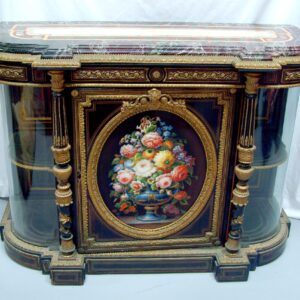 Rare and Important French marble top sideboard, with a Vatican shop micro mosaic plaque,$330,000