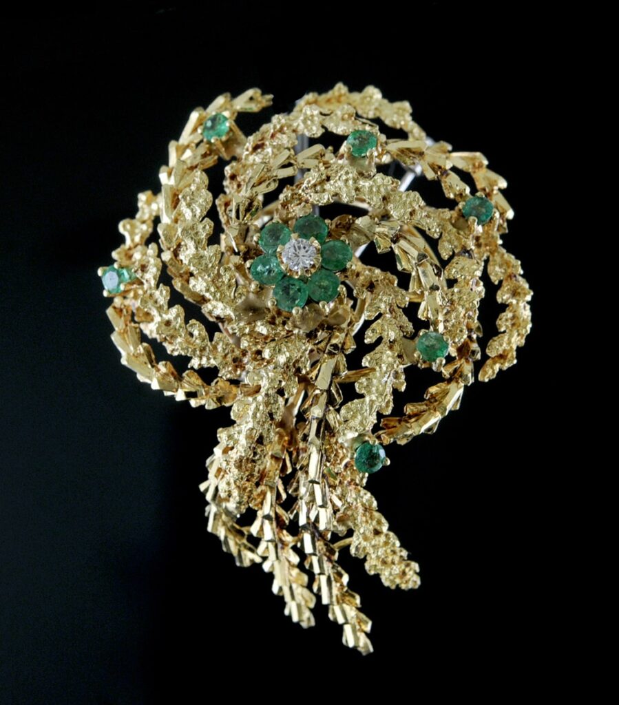 Signed jewelry is very desirable including Van Cleef and Arpels