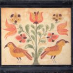 19th C. Pennsylvania watercolor on paper