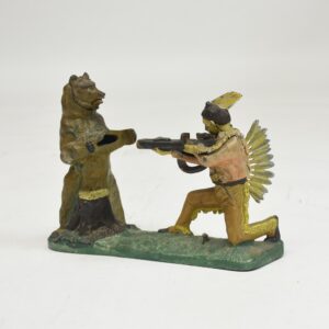19th C. painted cast iron mechanical bank