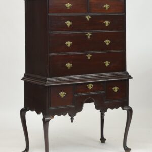 Early small size Boston Queen Anne maple highboy