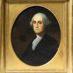Late 18th / Early 19th C. oil on canvas portrait of George Washington