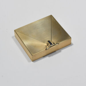 14K yellow gold Art Moderne cigarette case