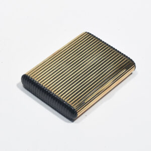 14K yellow gold and black onyx cigarette case