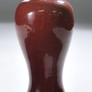 Sang DeBuf (oxblood) porcelain vase