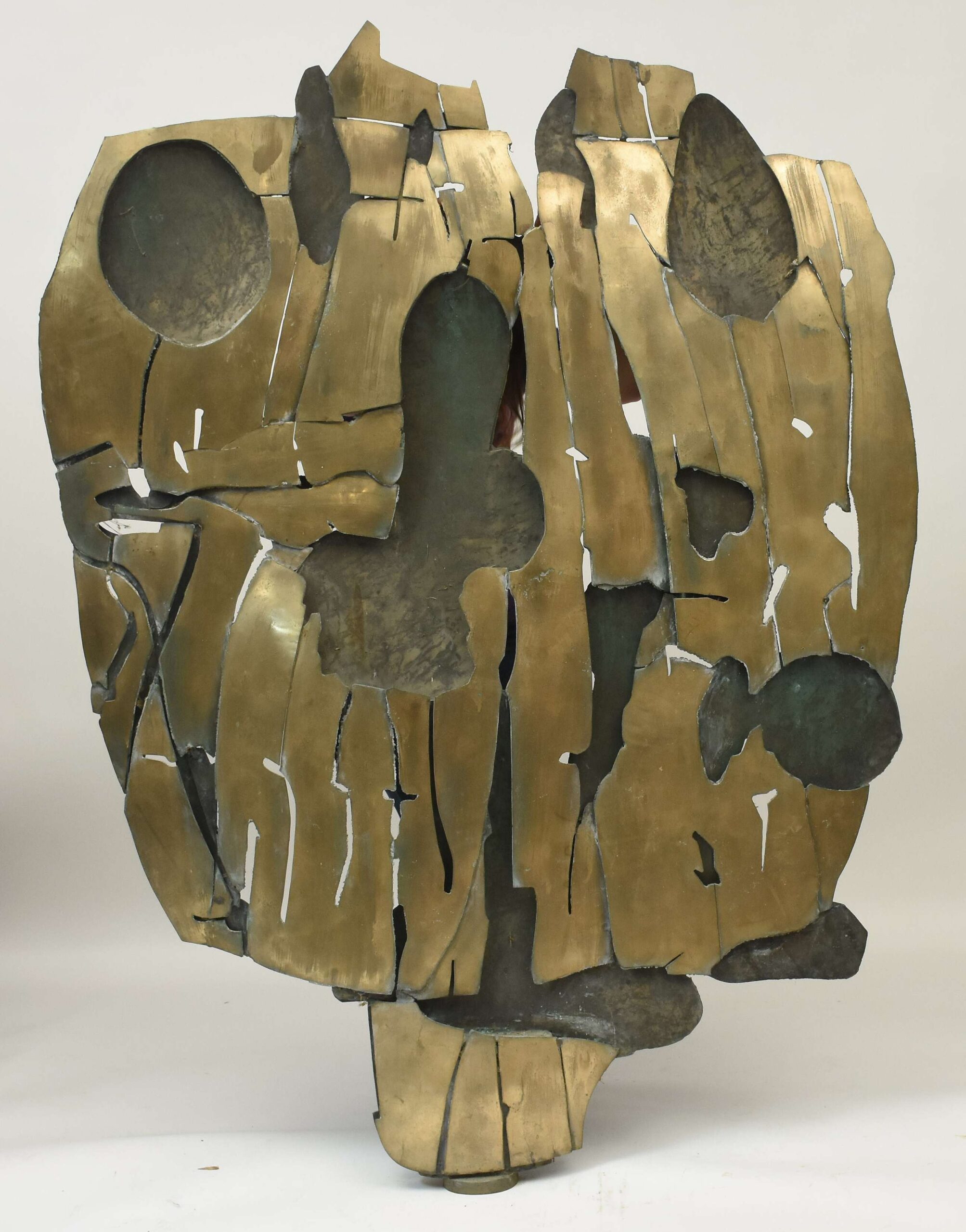 Welded bronze Brutalist sculpture signed “Consagra 66”